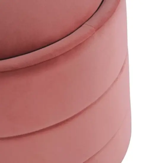 Storage Round Ottoman - HomePop image {4}