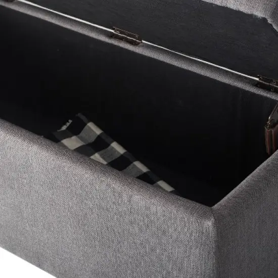 Arlo Tufted Storage Bench Gray - Adore Decor image {7}