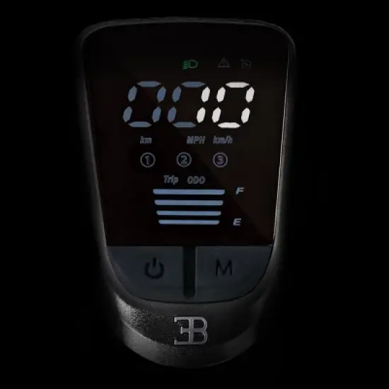 Bugatti 9.0 Electric Scooter &ndash; 600W Motor, Foldable Frame, 18.6 MPH Max Speed, LED Display, LED Turn Signals, Lightweight Commuter Scooter image {6}