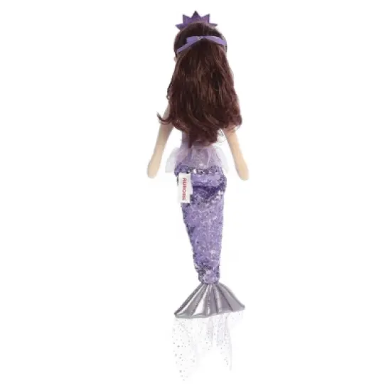 Aurora Sea Sparkles 18" Tutu Sparkles Iris Mermaid Purple Stuffed Doll image {3}