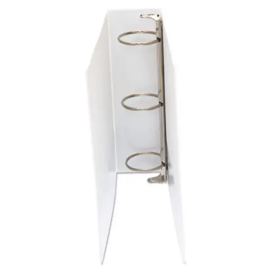 Universal Economy Round Ring View Binder, 3 Rings, 3" Capacity, 11 x 8.5, White image {6}