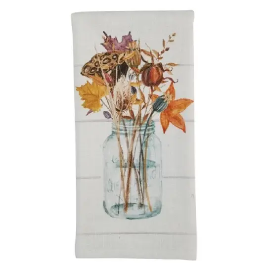 Park Designs Harvest Home Mason Jar Thistle Dishtowel image {3}