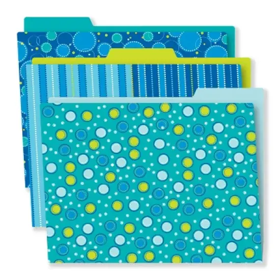Carson Dellosa Education Bubbly Blues File Folders (6 folders) image {5}