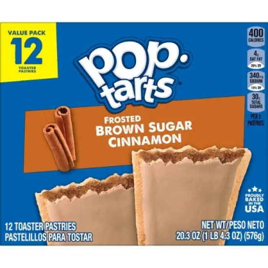 Pop-Tarts Frosted Brown Sugar Cinnamon Pastries - 12ct/20.31oz image {9}