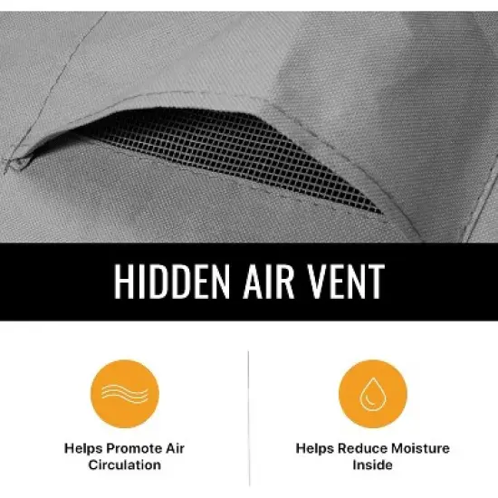 Outdoor Loveseat Sofa Cover &ndash; Weatherproof, Water-Resistant Grey Protective Cover for Patio Furniture &ndash; Heavy-Duty Outdoor Couch Cover image {5}