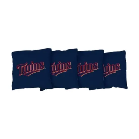 MLB Minnesota Twins Corn-Filled Cornhole Bags Navy Blue - 4pk image {1}