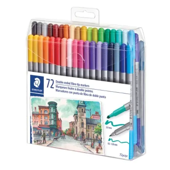 72ct Twin Tip Markers - Staedtler image {1}