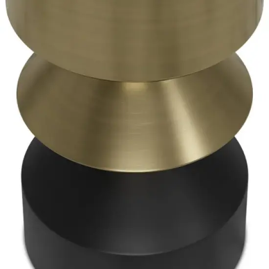 Clover Side Table Black/Brass - WyndenHall image {6}