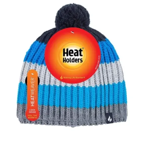 Men's Ian Snowsports Block Stripe Hat | Size One Size - Grey/blue image {1}