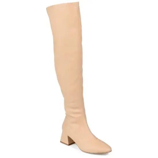 Journee Collection Womens Melika Tru Comfort Foam Extra Wide Calf Block Heel Over The Knee Boots image {10}
