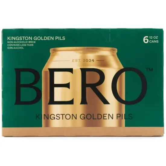 BERO Brewing Kingston Golden Pils Non-Alcoholic Beer - 6pk/12 fl oz Cans image {4}
