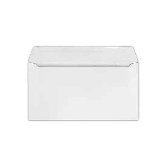 LUX 6 x 11 3/8 Machine Insertable Booklets 50/Pack 24lb. White Machine (611MIB-W-50) image {2}