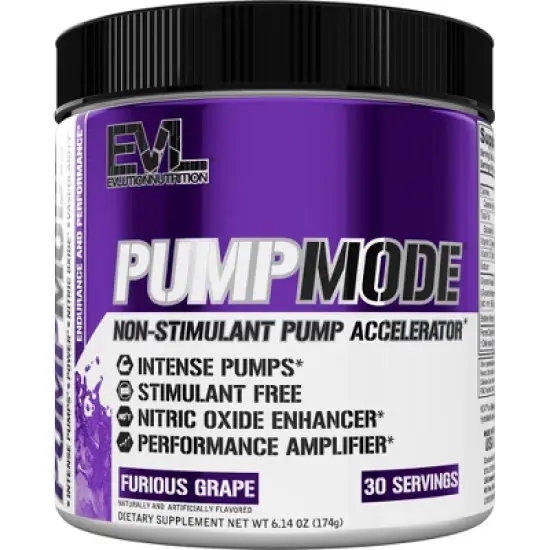 Evlution Nutrition PumpMode - Stimulant Free Pump Accelerator - 30 Servings image {6}