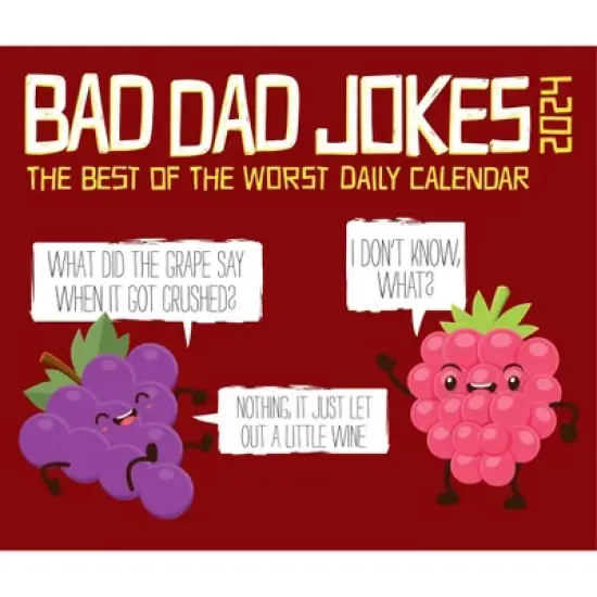 Willow Creek Press 2024 Daily Desk Calendar 5.2"x6.2" Bad Dad Jokes image {4}
