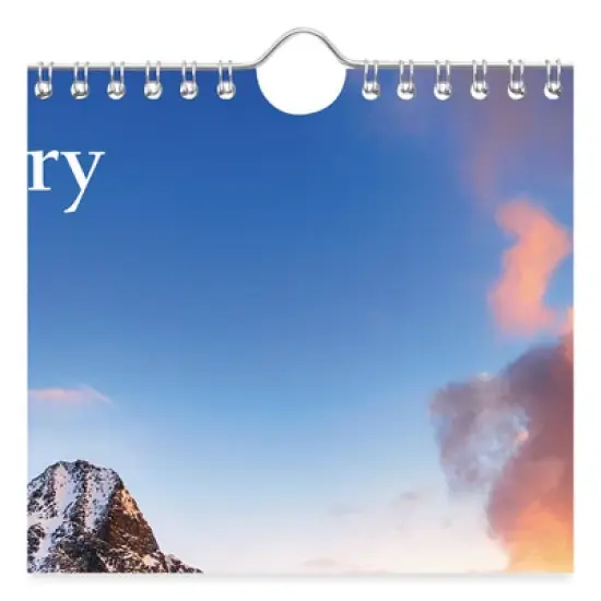 Scenic Monthly Wall Calendar, Landscape Photography, 12 x 17, White/Multicolor Sheets, 12-Month (Jan to Dec): 2026 image {5}