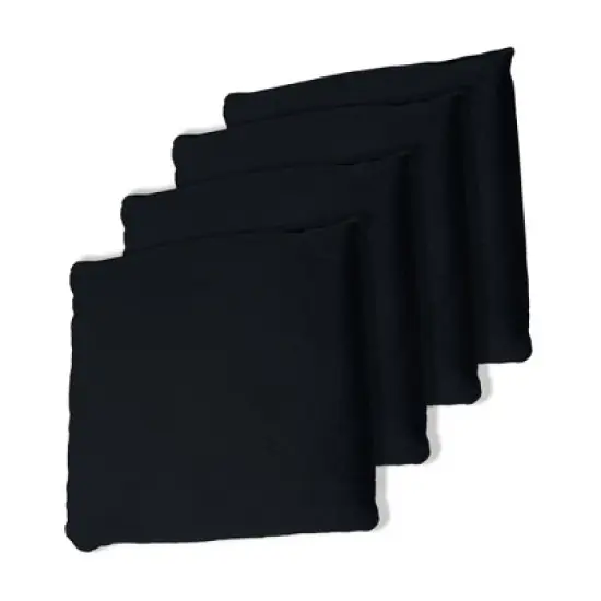 Regulation Sized Cornhole Bag Set- Durable Canvas Bags with Moisture Proof Plastic Lining for Kids and Adults by Toy Time (8 Pack, Black/Blue) image {1}