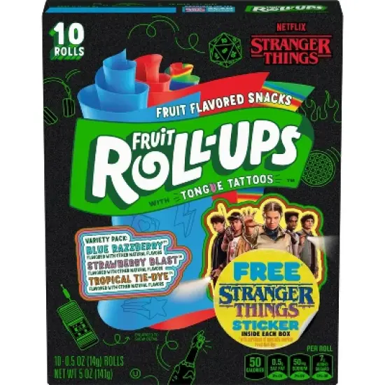 Betty Crocker Fruit Roll-Ups Variety Fruit Flavored Snacks - 10ct/5oz image {5}