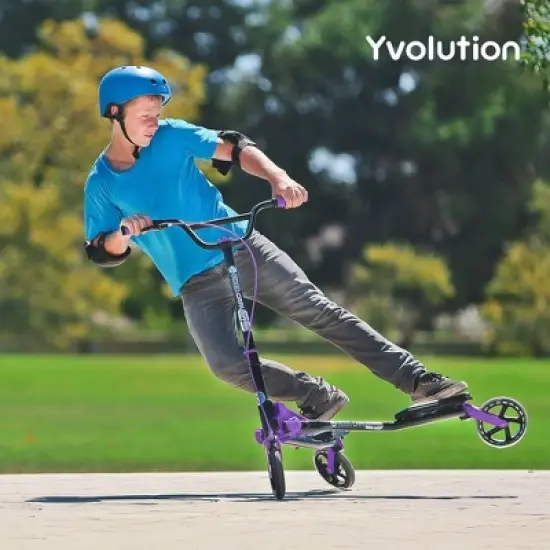 Y-Volution Y-Fliker C5 Carver Scooter - Purple image {5}