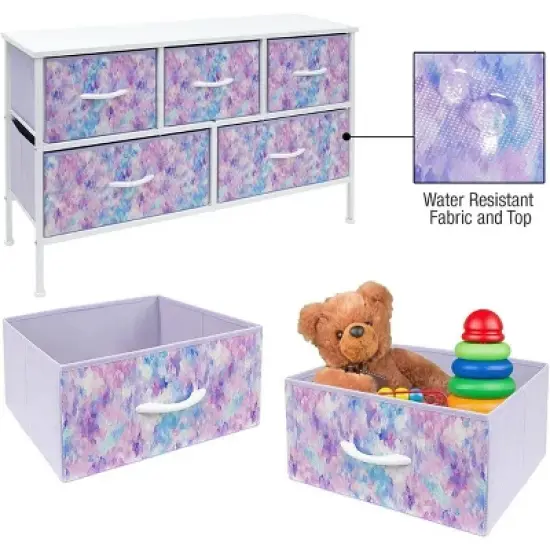 Sorbus Drawer Dresser for Office Bedroom Home and Purple image {4}