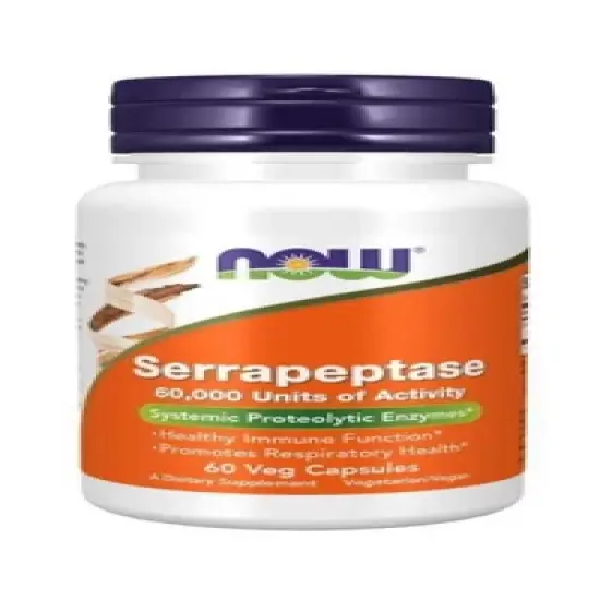 Serrapeptase by Now Foods  -  60 VegCap image {1}