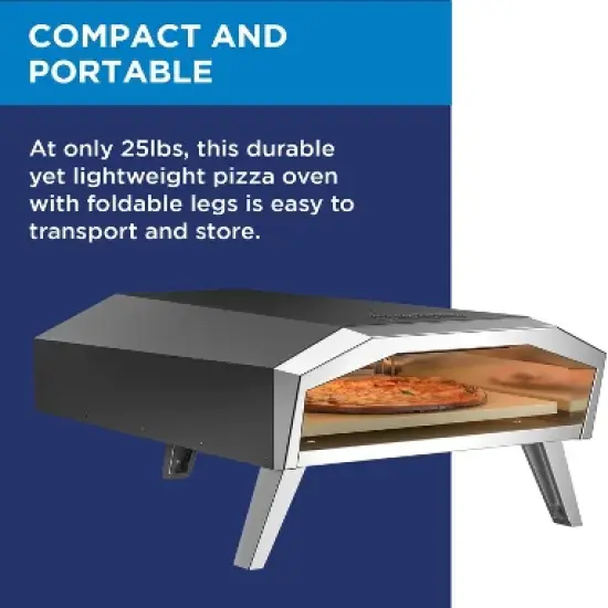 Westinghouse Gas-Powered Artisan Outdoor Pizza Oven - Stainless Steel Portable Pizza Ovens image {3}
