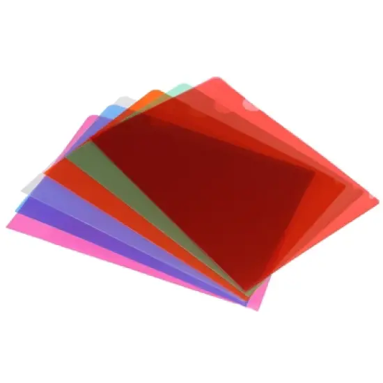 Unique Bargains Plastic Reusable Durable Home Office Travel L Type Folder image {4}