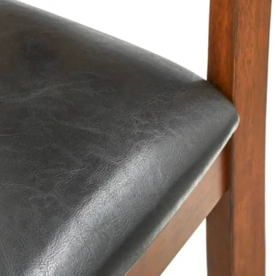 Set of 2 24" Georgetown Counter Height Barstools Espresso - Buylateral image {3}