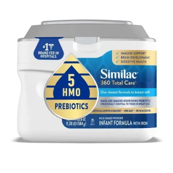 Similac 360 Total Care Non-GMO Powder Infant Formula - 20.6oz image {2}