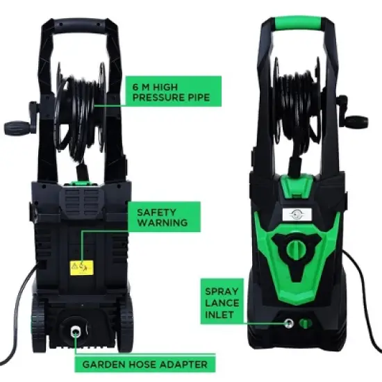Swtroom Electric Pressure Washer 1800W Power Washer Max 2030 PSI 1.8 GPM Home Patios Cars Fences Driveways image {2}