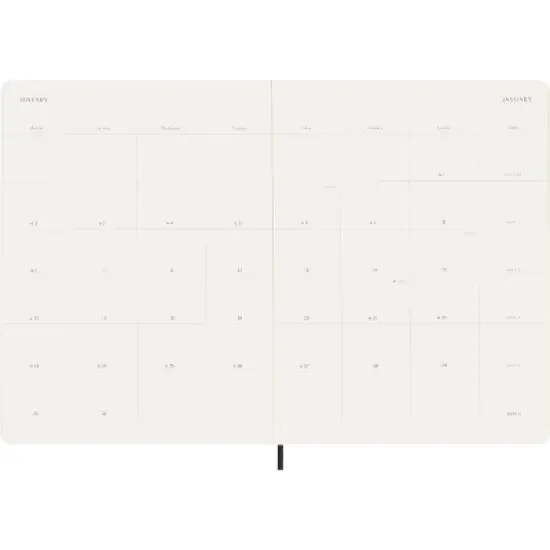 Moleskine 2023 Planner Monthly 18 Month XL Soft Cover Black image {4}