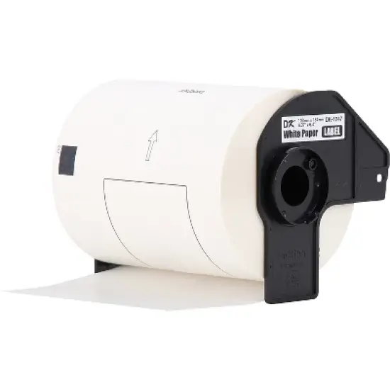 Brother DK-1247 Large Shipping Paper Labels 6-4/10" x 4-7/100" Black on White 180 Labels/Roll 3 image {1}