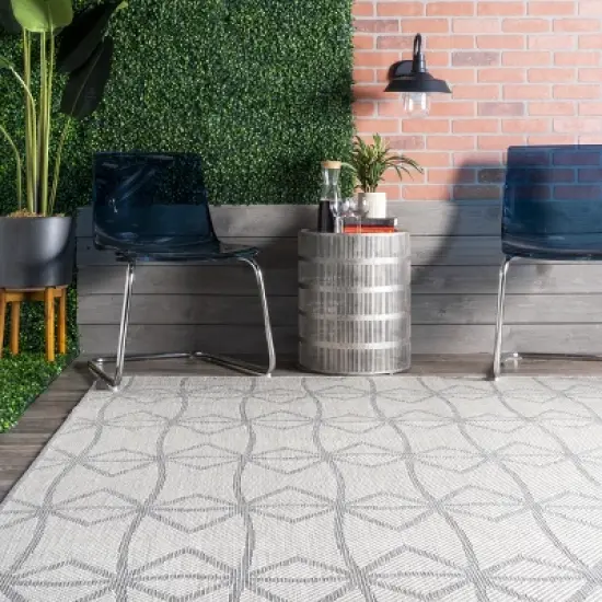 nuLOOM Saunders Geometric Indoor/Outdoor Area Rug image {7}