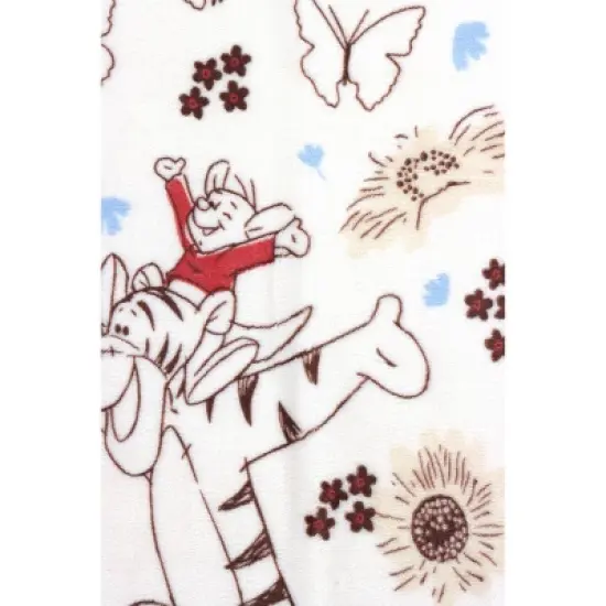 50"x60" Winnie the Pooh Faux Shearling Throw Blanket image {4}
