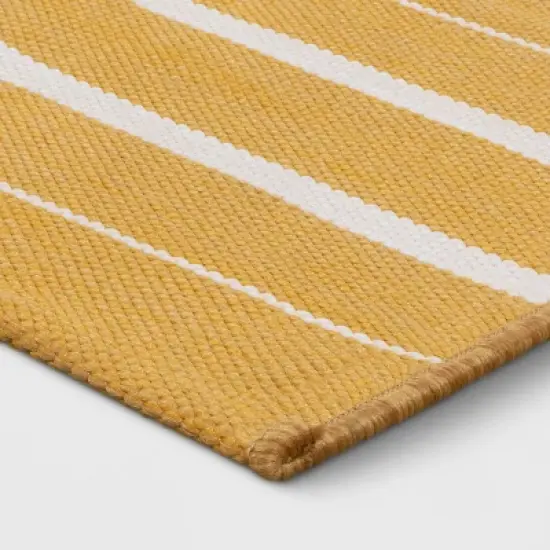 5' x 7' Outdoor Rug Broken Stripe Mustard - Project 62&trade; image {2}