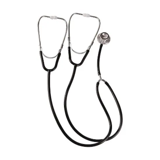 Mabis 10-446-020 Teaching/Training Stethoscope Black image {1}