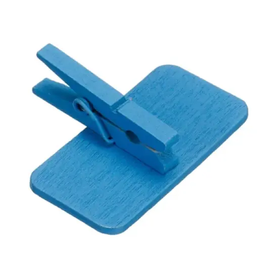 Unique Bargains Wood Smooth Wedding Party Clip Design Chalkboard Orange 30 Pcs image {3}