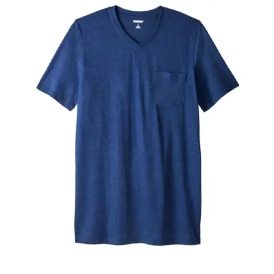KingSize Men's Big & Tall Shrink-Less&trade; Lightweight Longer-Length V-neck T-shirt image {12}