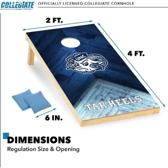 NCAA North Carolina Tar Heels 2'x4' Wood Cornhole Set image {5}