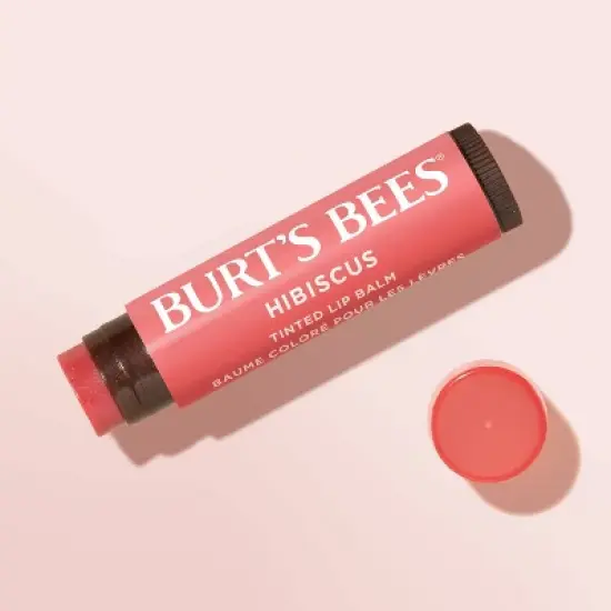 Burt's Bees Tinted Lip Balm - Hibiscus - 0.15oz image {8}
