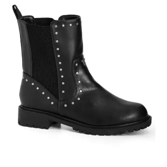 Women's WIDE FIT Minke Ankle Boot - black | CITY CHIC image {2}