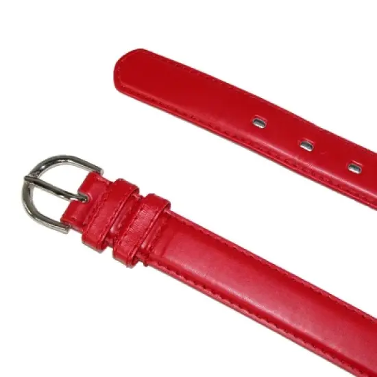 CTM Women's Leather 1 1/8 Inch Dress Belt (Pack of 2 Colors) image {1}
