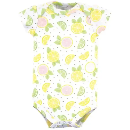 Little Treasure Baby Girl Cotton Bodysuits 3pk, Main Squeeze image {2}