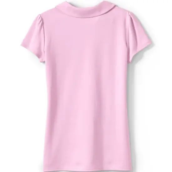 Lands' End Girls Long Sleeve Peter Pan Collar Polo Shirt image {1}
