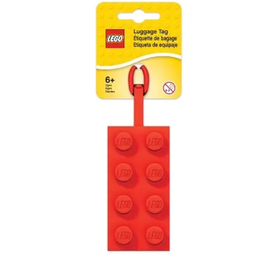 LEGO Ruler with Minifigure and Red LEGO Brick Bag Tag image {3}