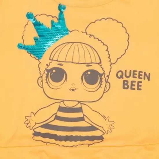 L.O.L. Surprise! Queen Bee Kitty Queen Girls Skater Sequin Dresses Scrunchie Toddler to Big Kid image {5}