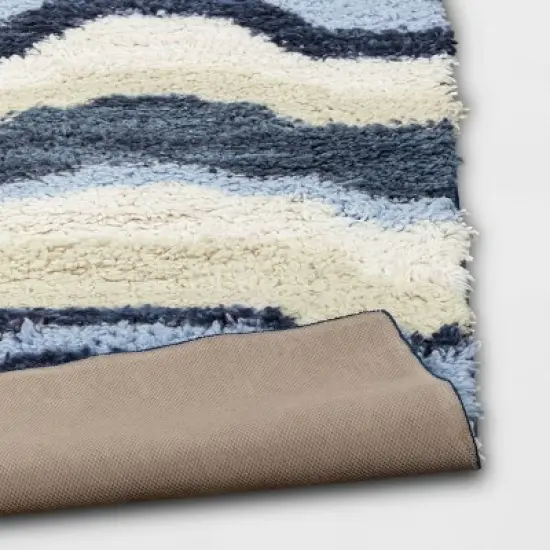 Waves Area Kids' Rug Blue/Green - Pillowfort&trade; image {3}