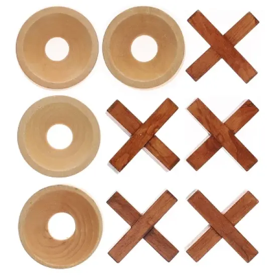 WE Games Tic Tac Toe Wooden Board Game, Patio Decor, Outdoor Games, Backyard Games, Camping Games, Outside Games, Birthday Gifts, Living Room Decor image {3}