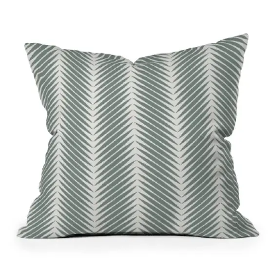 20"x20" Deny Designs Color Poems Palm Leaf Outdoor Throw Pillow: Abstract Design, Square Shape, Polyester Fill image {4}