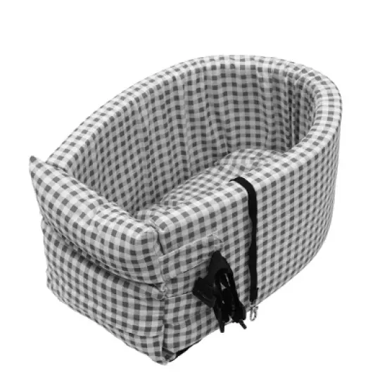 Unique Bargains Plaid Style Dog Car Seat image {7}