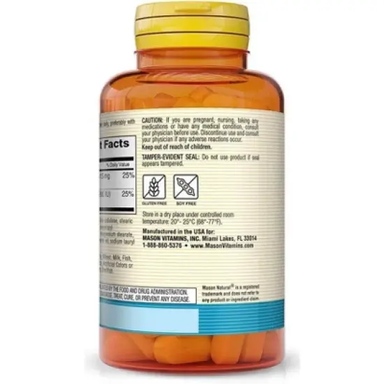 Mason Natural Calcium Citrate With Vitamin D3, Caplets image {2}